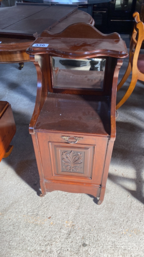 MAHOGANY COAL CABINET