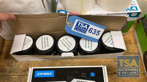 Box c/w 9 No. Rolls Dymo Labels