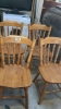 4 PINE CHAIRS