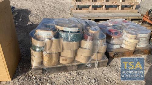 PALLET OF ABRASIVE BELTS