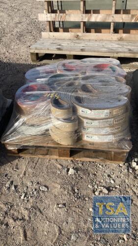 PALLET OF ABRASIVE BELTS