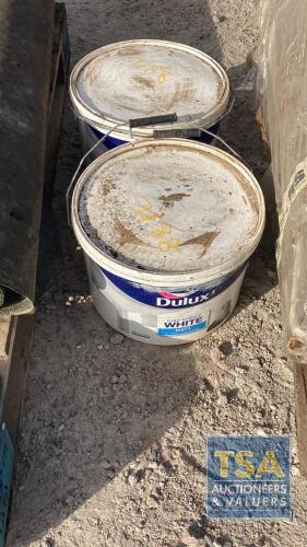 2 X 20L DULUX WHITE MATT