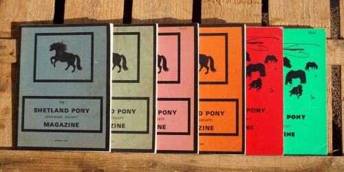 6x Shetland Pony Stud-Book Society Magazines (1971-1975,1978)