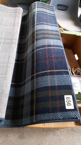 KILRY BLUE TARTAN RUG