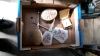 BOX DRESSING TABLE ITEMS & CLOCK ETC