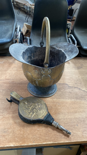 COAL HELMET & BELLOWS