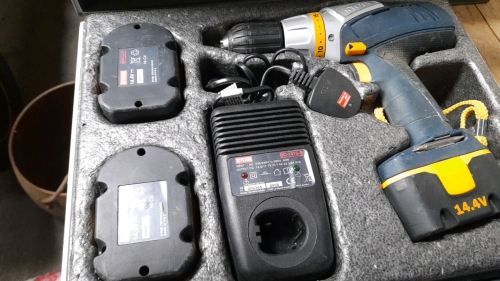 CASED RYOBI DRILL