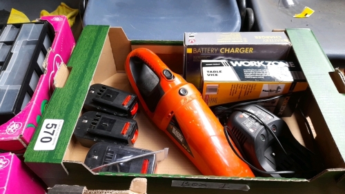 BOX-B+D MINI HOOVER CHARGERS BATTERY CHARGER VICE ETC