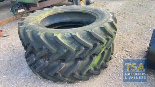 PAIR TYRES 16.9 X 38