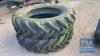 PAIR TYRES 16.9 X 38