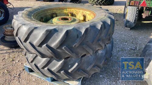 PAIR GOODYEAR WHEELS & TYRES 16.9 X 38