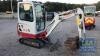 Takeuchi TB216 Cabin 1507 Hours- 854cc 1 Door Tractor