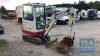 Takeuchi TB216 Cabin 975 Hours - 854cc 1 Door Tractor