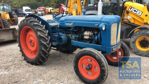 FORDSON MAJOR, PAV 882, REG 13/06/58, DIESEL,