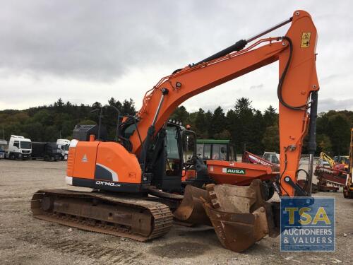 DOOSAN DX140 , YEAR - 2017 , HOURS - 6239, PLUS VAT