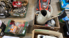2 BOXES TOOLS LIGHT SWITCHES ROOZER ETC