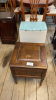 COMMODE & WICKER CABINET