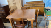 D R SUITE-SIDEBOARD TABLE & 4 CHAIRS