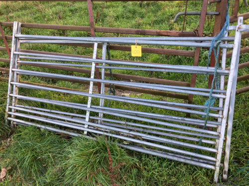 3 NO GALVANISED SHEEP HURDLES