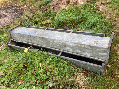 3 NO GALVANISED HANGING TROUGHS