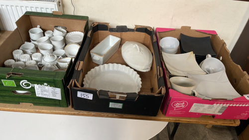 3 BOXES ASSORTED CHINA PORSGRUND ETC