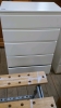 5 DRAWER WHITE CHEST