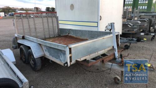 10FT X 6FT PLANT TRAILER WITH STEEL FLOOR