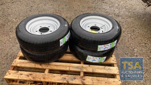 4 X WHEELS & TYRES 185/70 R13C