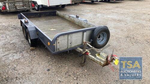 4 WHEEL TRAILER WITH COMMERCIAL TYRES & BRAKES & LIGHTS