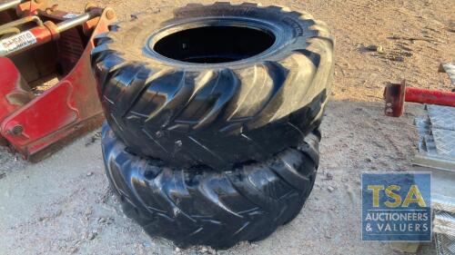 2 TYRES FOR TELEHANDLER 460/70/24