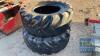 2 TYRES FOR TELEHANDLER 460/70/24