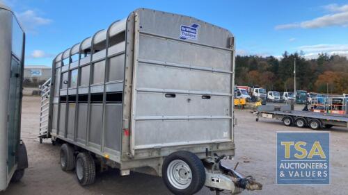 IFOR WILLIAMS DP120 12 FT LIVESTOCK TRAILER C/W DECKS