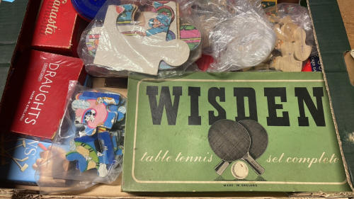 BOX JIGSAWS, TABLE TENNIS ETC
