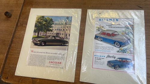 JAGUAR & HILLMAN POSTERS