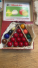 BOX SNOOKER BALLS, COINS, RECORD - 2