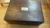 MAHOGANY BOX PEN KNIVES WATCH JEWELLERY ETC - 8