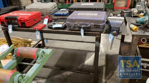 Steel Workbench With Shaped Top and Eclipse EMV-6 Bench Vice -