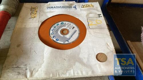 2 DURA DIAMOND CUTTING DISCS 400MM X 25.4MM