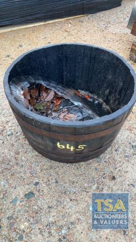 WHISKY BARREL PLANTER