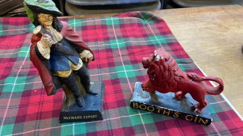 BOX-2 ADVERTISING FIGURES BOOTHS GIN & MCEWANS EXPORT