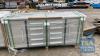 UNUSED 7' 10 DRAWER, 2 CABINET SS WORKBENCH C/W DRAWER LOCKS, - 2