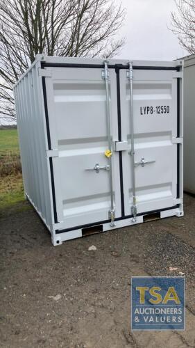 UNUSED 8FT CONTAINER/ OFFICE C/W DOOR AND WINDOW