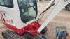 Takeuchi TB216, Year 2022, 252 Hours, One Company Owner Direct, Plus VAT - 23