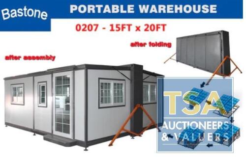 UNUSED BASTONE 20FT X 15FT EXPANDABLE MOBILE HOUSE