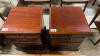 2 x 3 DRAWER BEDSIDE CABINETS