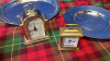 BOX SILVER PLATED WARE CLOCKS ETC - 4