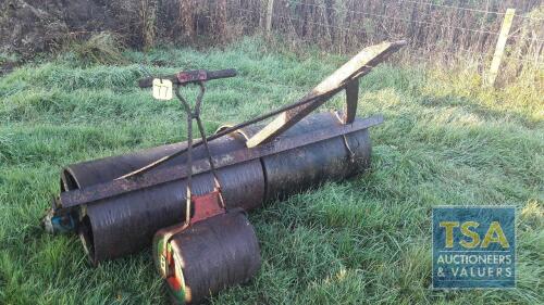 6' Cast Drawbar Flat Roller & 1 No. Northern Co-op Society