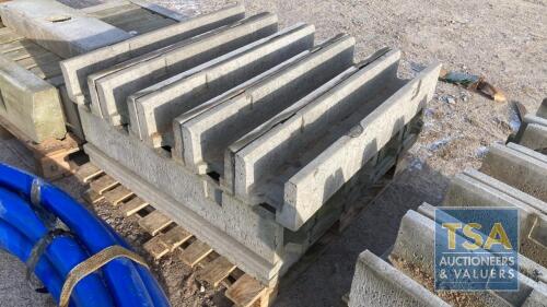 10 REINFORCED CONCRETE CHANNELS WITH LIDS 130X130X1000MM