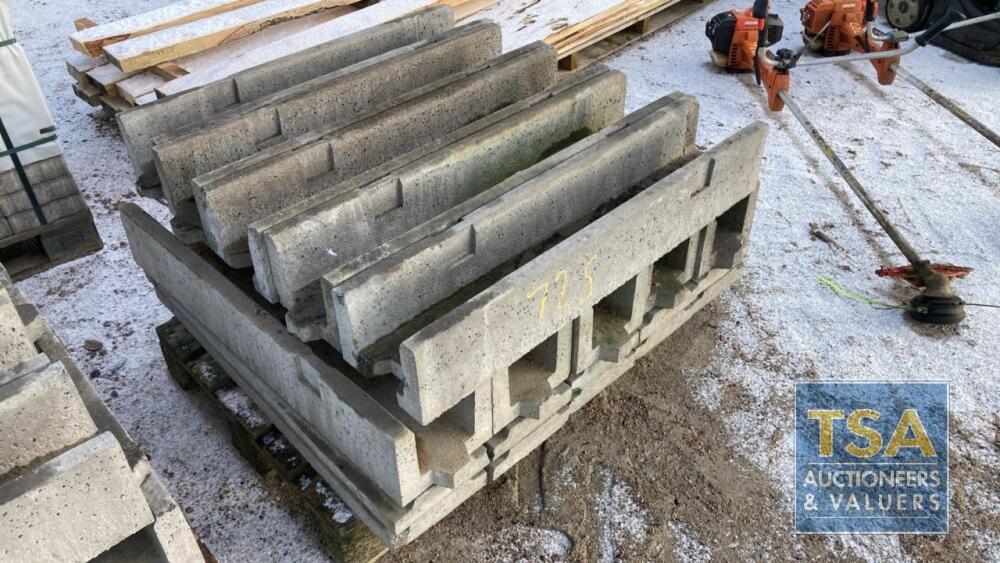 10 REINFORCED CONCRETE CHANNELS WITH LIDS 130X130X1000MM