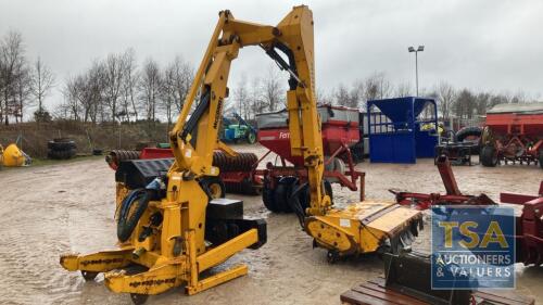 McCONNEL 6500T HEDGE TRIMMER C/W PTO AND CONTROL BOX IN P'CABIN